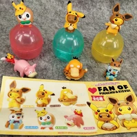 6pcsset takara tomy pokemon twisted egg doll action figure garage kit toys for children