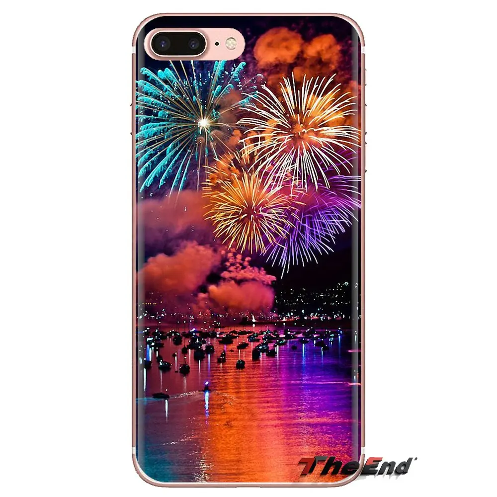 Силиконовый чехол для телефона Нью-Йорк фейерверк фотография samsung Galaxy S3 S4 S5 Mini S6 S7