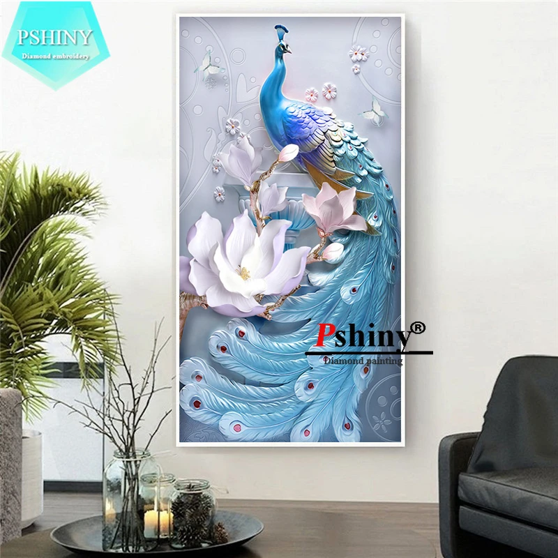 Фото PSHINY 5D DIY Diamond embroidery sale Peacocks animal Full Round or Square rhinestones pictures decoration home Painting Дом и сад PSHINY 5D DIY Diamond embroidery sale Peacocks animal Full Round or Square rhinestones pictures decoration home Painting Дом и сад