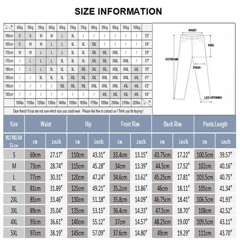 

2021 Pantalon S-5XL INCERUN
