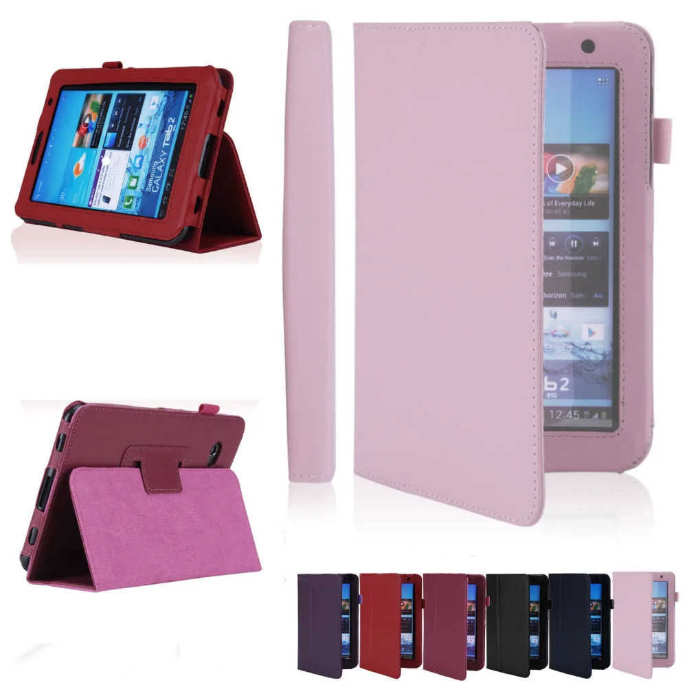 

Защитные Чехлы PDA Folio PU кожаный чехол подставка для Samsung Galaxy Tab2 7 & quot Tablet P3100 + Защитная пленка для экрана