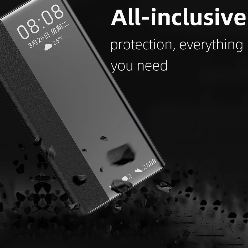 Smart Case For Samsung Galaxy A32 A52 A72 5G Cover Flip Leather Shockproof Window View Cases For Samsung Galaxy A01 A02S A12