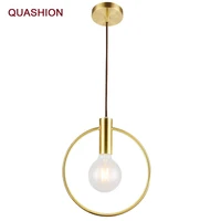 personality ins wind single head ring pendant lights for bedroom bedside dinning bar porch lighting fixture hanging lamp