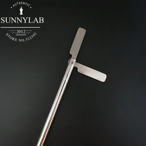 1 шт. лабораторный двухлистовой складной центробежный мешальный лопастной мешалка из нержавеющей стали