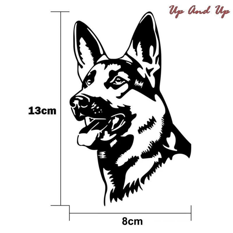 Black/Silver German Shepherd Dog Car Stickers Personality Vinyl Decal Styling Truck Accessories | Автомобили и мотоциклы