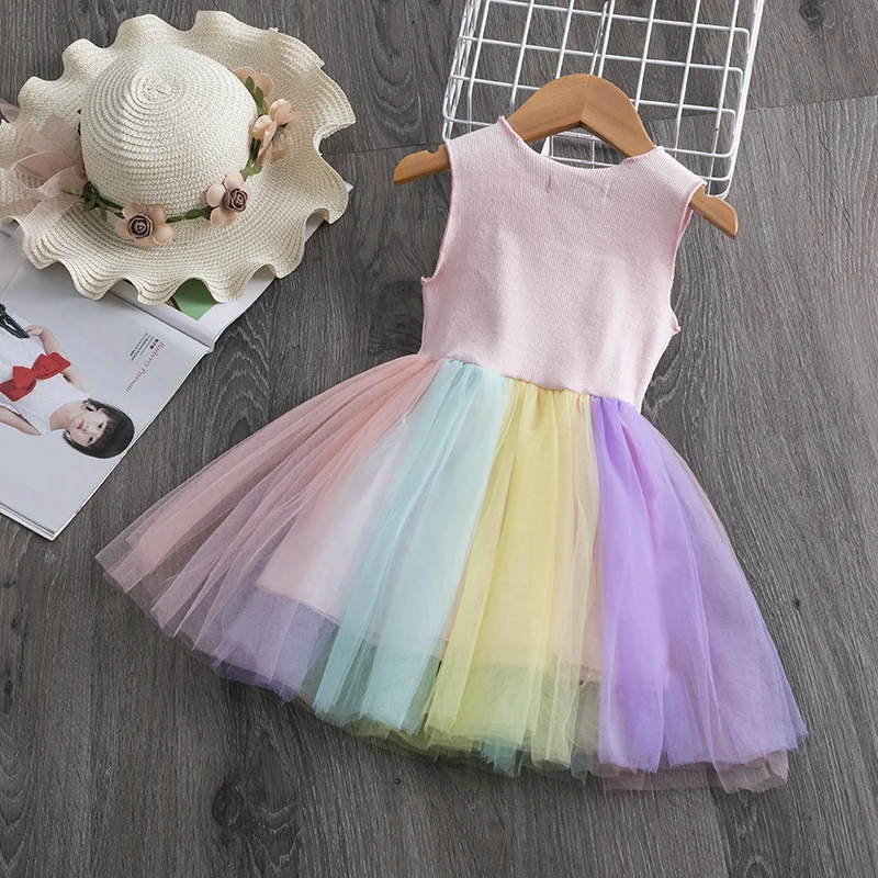 Summer Flower Girl Dress Children Princess Kids Dresses For Girls Causal Wear 3 6 8 Years Vestido Robe Fille | Детская одежда и