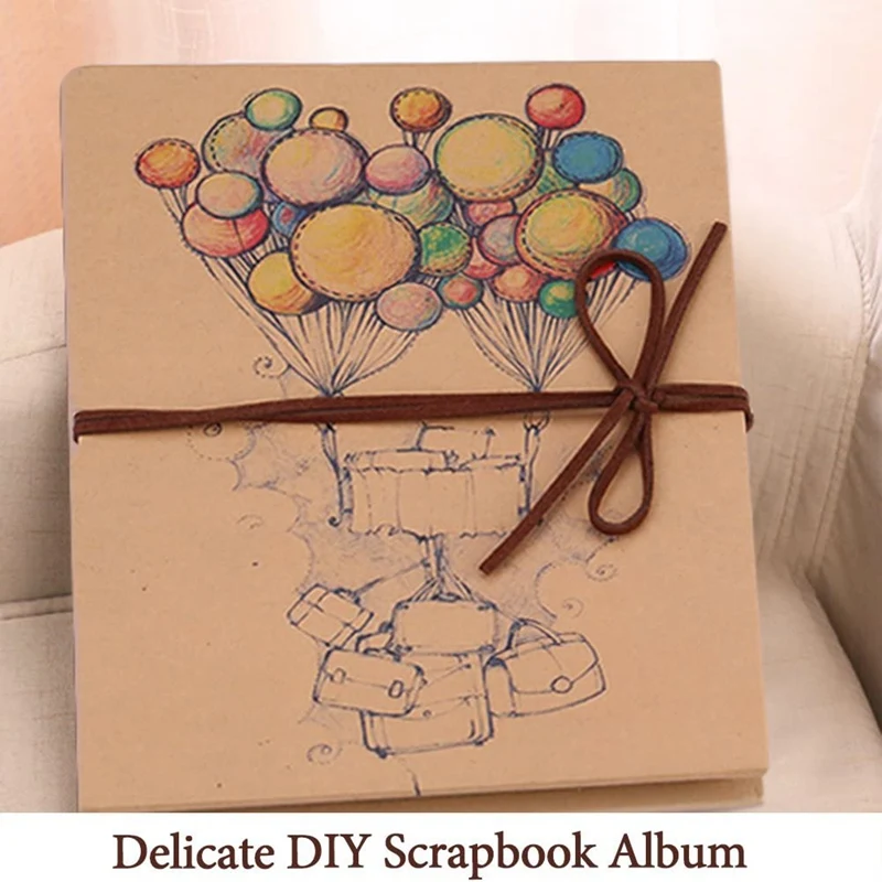 Альбом для скрапбукинга в стиле ретро складной фотоальбом сделай сам с