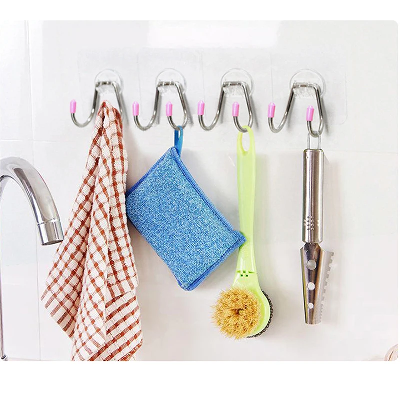 

Hook Strong Adhesive Stickers Wall-mounted Suction Cups Hanging On The Wall Without Punch-free Double Sticky Hooks