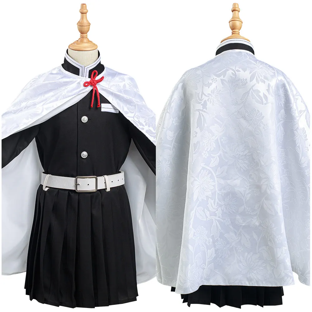 

Demon Slayer: Kimetsu no Yaiba Tsuyuri Kanawo Cosplay Costume Kids Girls Skirt Cloak Outfits Halloween Carnival Suit
