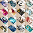 1 шт., 40*60 см, ковер с мраморным узором, нескользящий замшевый, дверной коврик, уличный, для кухни, гостиной, коврик 48269