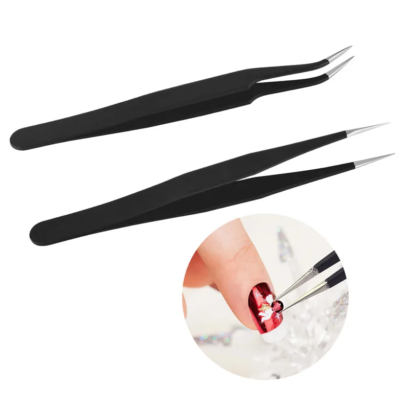 2 шт./компл. Нержавеющая сталь щеточка для ресниц Пинцет Ложные ресницы