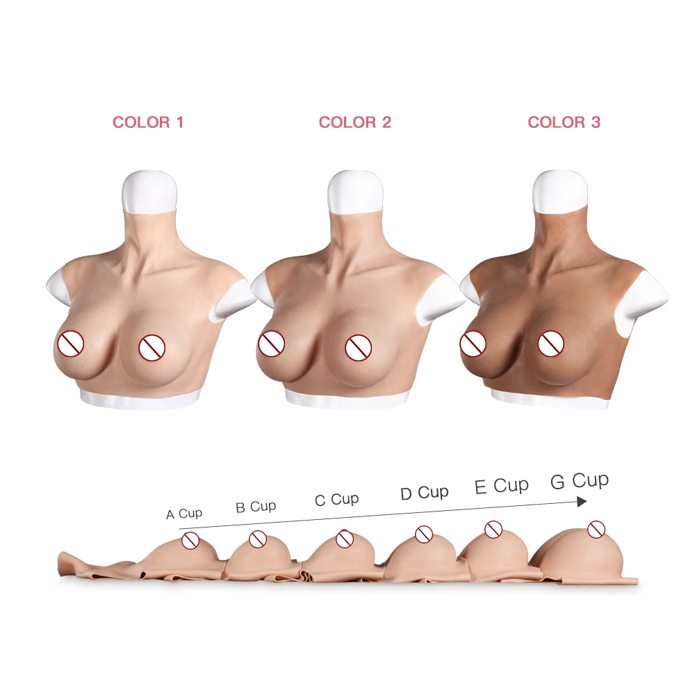 KUMIHO Realistic Silicone Fake Boobs Crossdresser A/B/C/D/E/G Cup Breast Forms Drag Queen Shemale Transgender Cosplay |