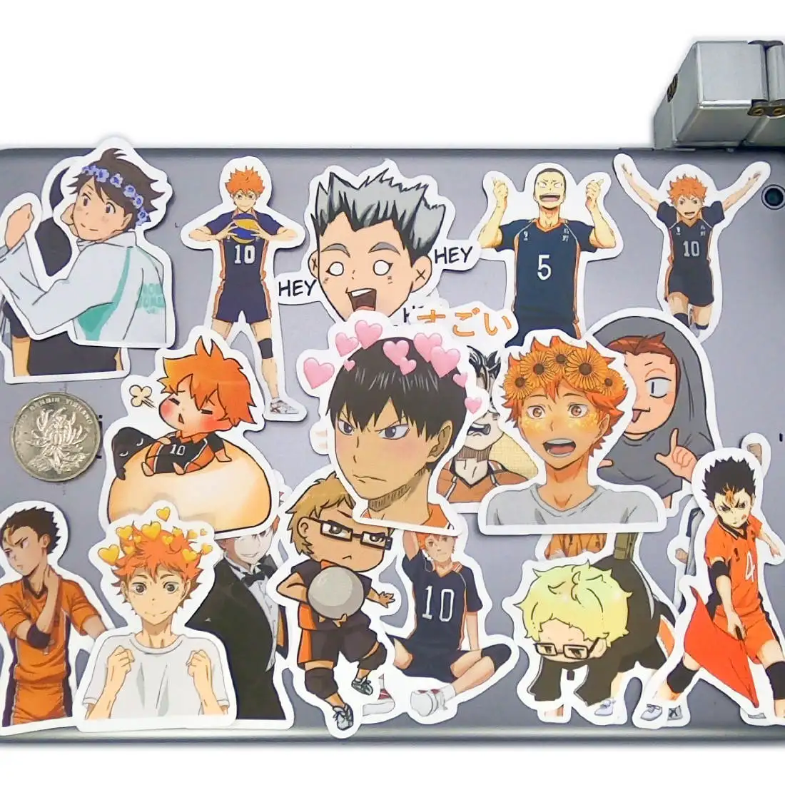 

50pcs Anime Volleyball Sport Style Cute Funny Cartoon Stationery Scrapbooking Phone Laptop Bike Car Stickers Pack for Kids Toys