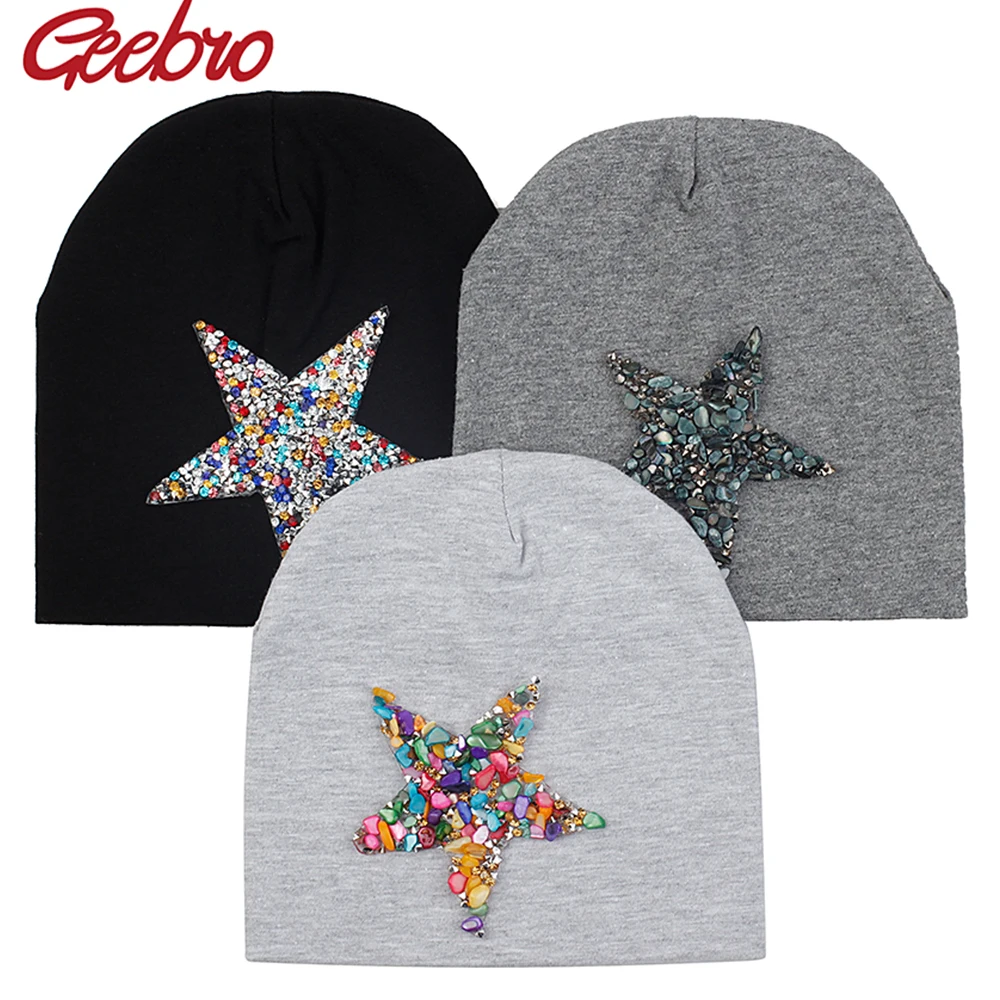 Geebro пентаграмма хлопок детские черепа шапочки для девочек и мальчиков младенцев