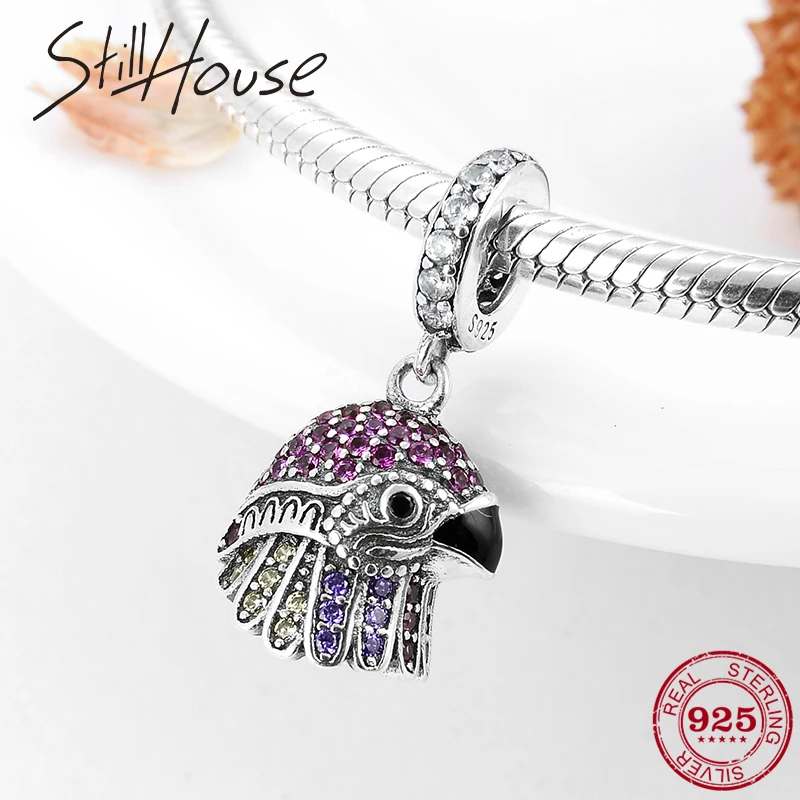 Художественный дизайн 925 стерлингового серебра розовый фиолетовый CZ Бог резьба