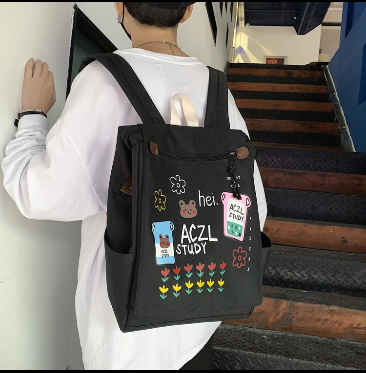 

PB3734 Japanese backpack men's 2020 new fashion personality ins school bag