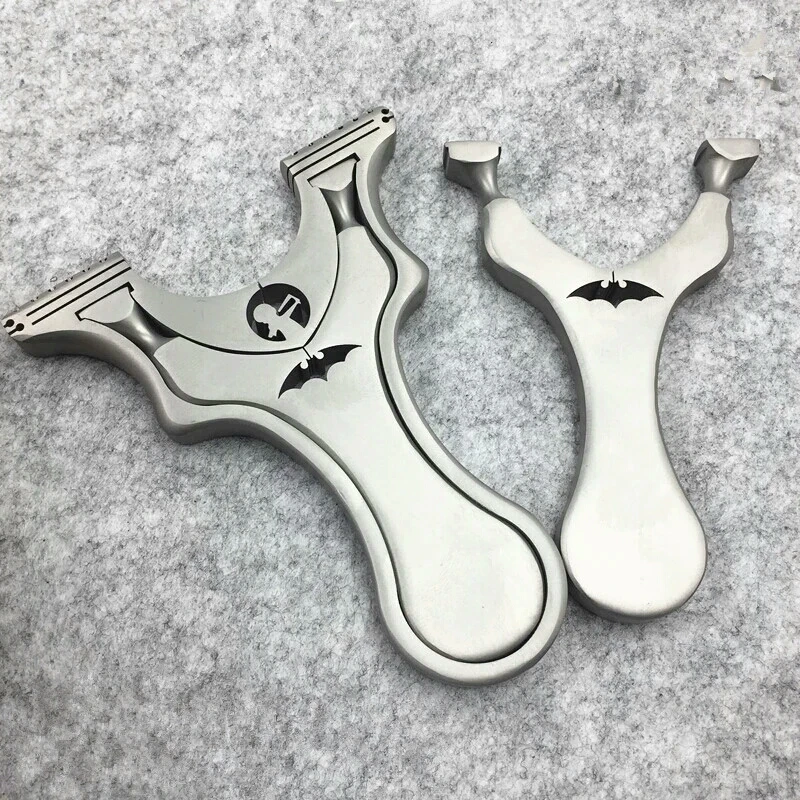 Новейшая Мощная Рогатка из нержавеющей стали для использования на открытом