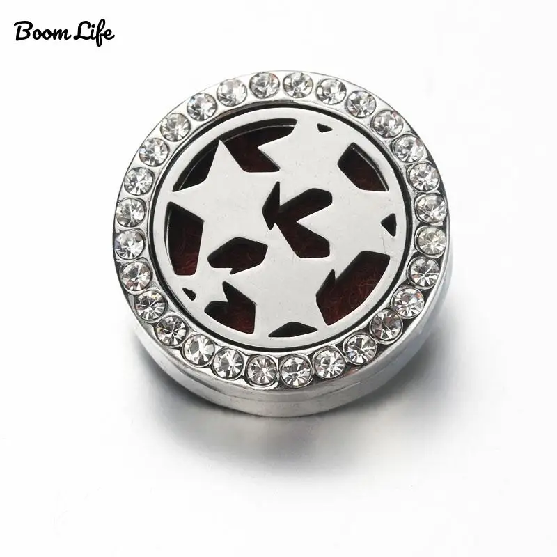 Ароматерапия 18 мм оснастки кнопки духи медальон Магнитная Нержавеющая сталь