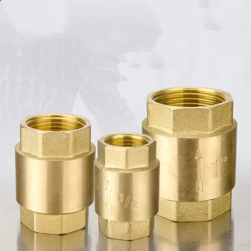 

Новое поступление G 1/2 ''3/4" 1 "1-1/4" 2 "DN15 DN20 DN25 DN32 DN50 латунный пружинный вертикальный обратный клапан 200WOG