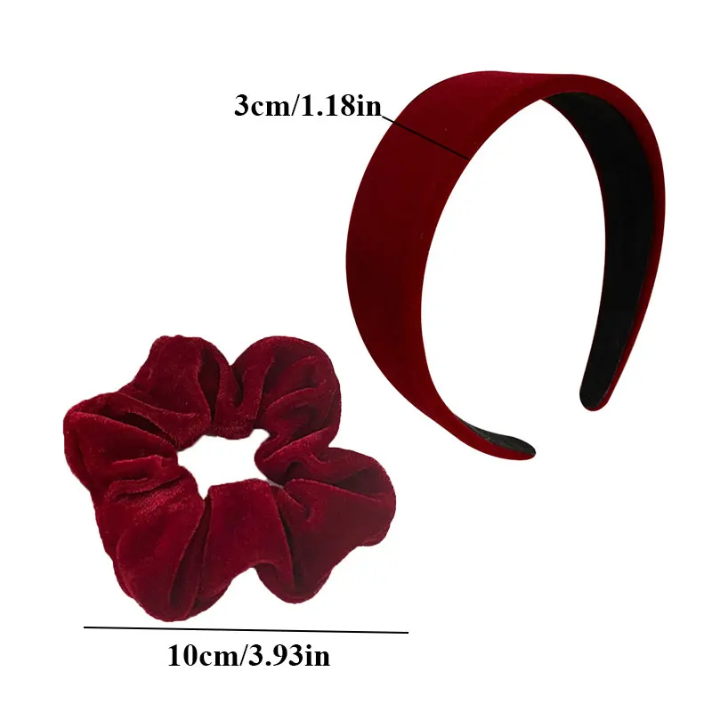 Женская бархатная повязка на голову широкие обручи для волос модные черные