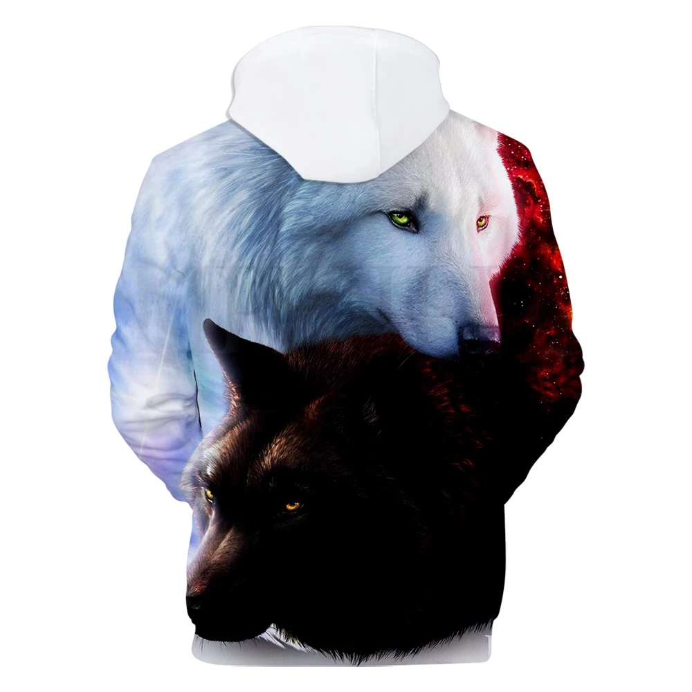 

Personality Hoodies Men Boys 3D Print Wolf Jackets Fashion wolf/Tiger/lion skull Hoodie sweatshirts children C Men-Pullovers