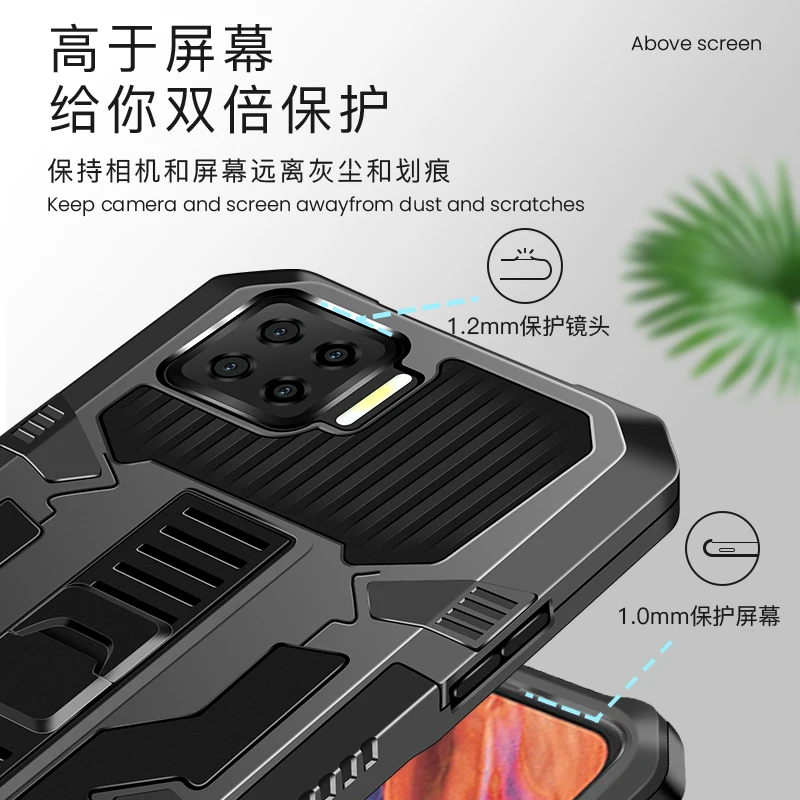 multi function mobile phone case for oppo realme c17 realme 8 high quality pctpu anti shock and anti drop protective shell free global shipping