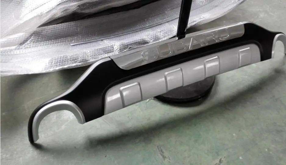 Защитная накладка на передний и задний бампер из АБС пластика для Subaru Forester 2008 2009