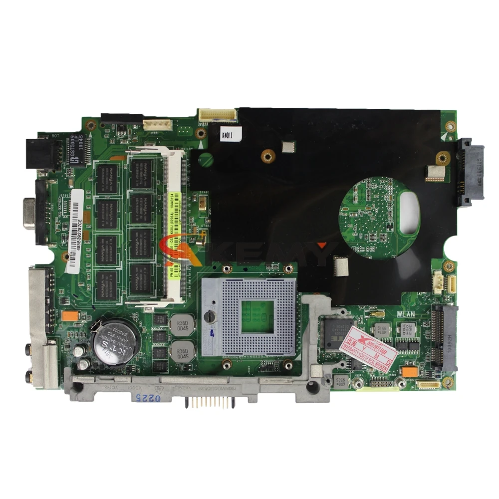 Free CPU!!! laptop motherboard W/ 2GB RAM For Asus K50IJ K60IJ X5DIJ 15.6 inch &quot Mainboard |