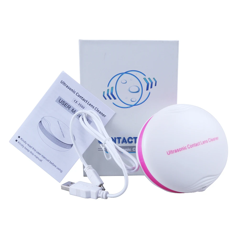 Jeken лучший Соник контактных линз портативный размер ультра чистки хорошее