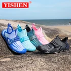 Детская пляжная летняя Уличная обувь YISHEN для плавания и серфинга, быстросохнущие акватуфли для мальчиков и девочек, мягкая складная обувь для воды