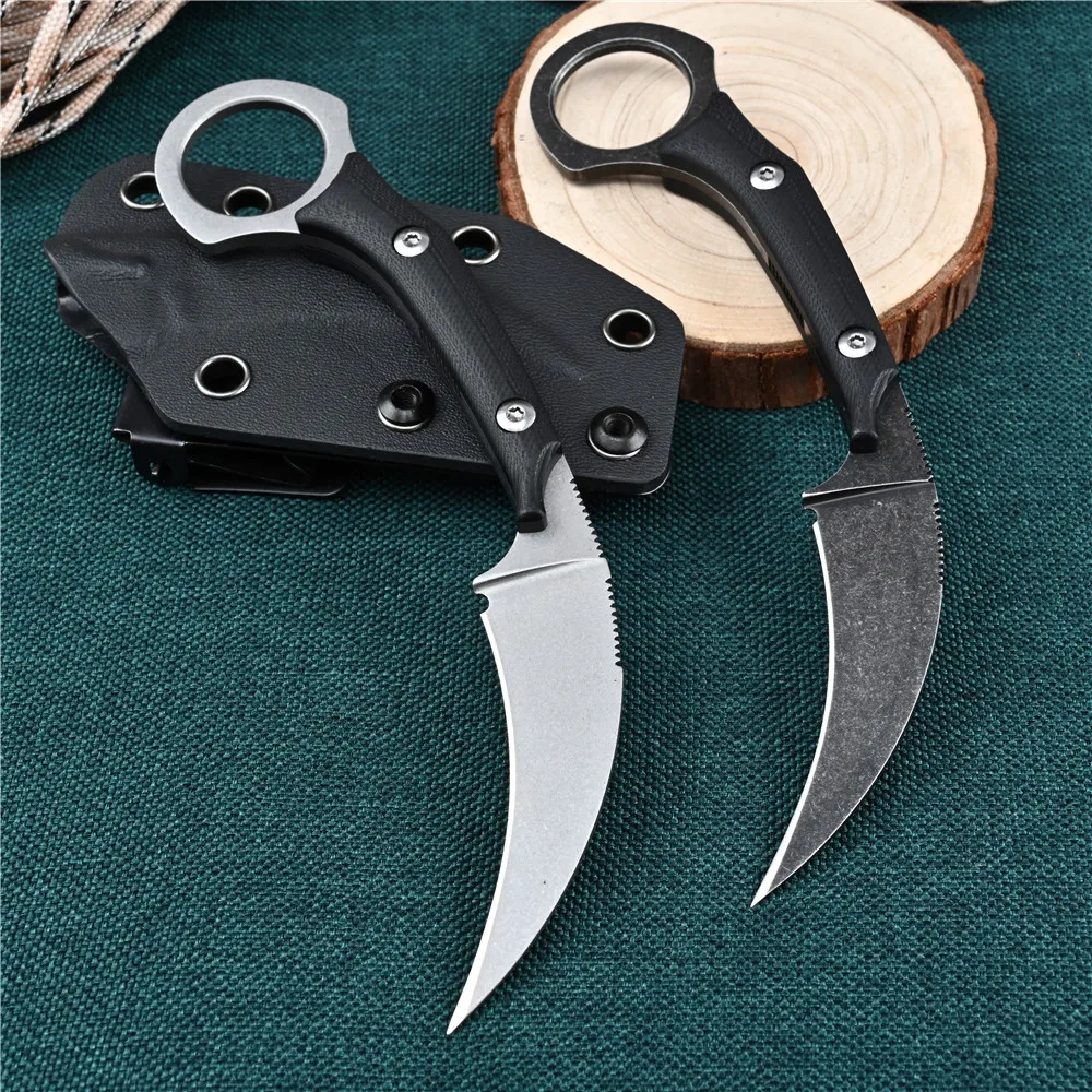 Тактический керамбит с рукояткой из материала G10 туристическое оружие для