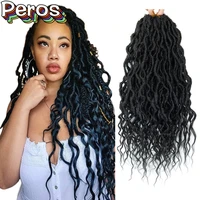 faux locs crochet braid goddess hair bohemian locs pre looped hair1624 inches ombre synthetic braiding hair