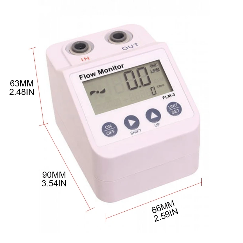 

Water Purifier Electronic Digital Display Monitor Filter Water Flow Meter Alarm and Power Save Function Water Flowmeter