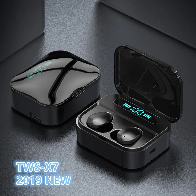 X7 TWS True беспроводные Ультра Мини Bluetooth наушники спортивные Близнецы стерео