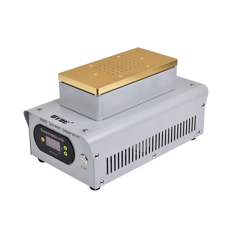 

UYUE 958D края ЖК-экран сепаратор Встроенный 2 вакуумный насос 7 дюймов нагревательная разделительная пластина для изогнутых Samsung клей ЖК-диспле...