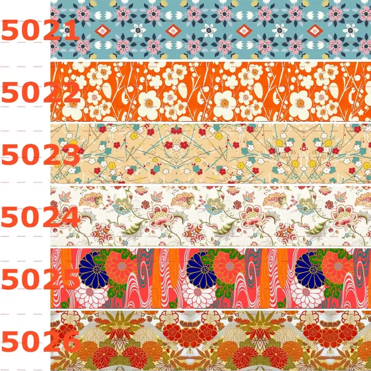 Winsome 50 ярдов 16 мм-75 мм старый модный тканевый напечатанный Grosgrain лента FOE | Дом и сад