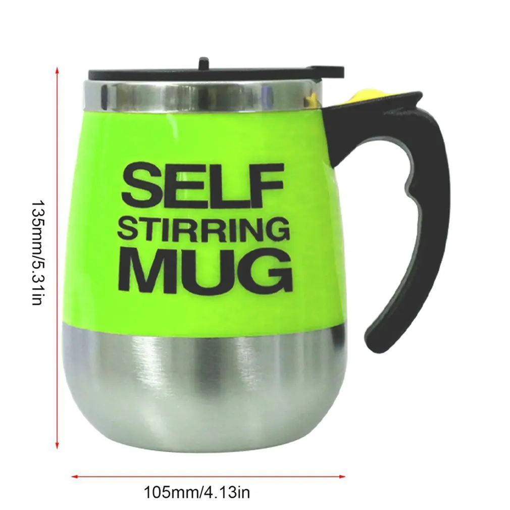 

450ml Stainless Steel Self Stirring Mug Auto Mixing Drink Tea Coffee Cup Home Automatic Electric Coffee Cups
