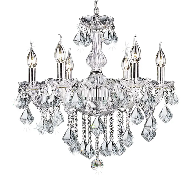 Прозрачные хрустальные люстры в европейском стиле для гостиной спальни столовой