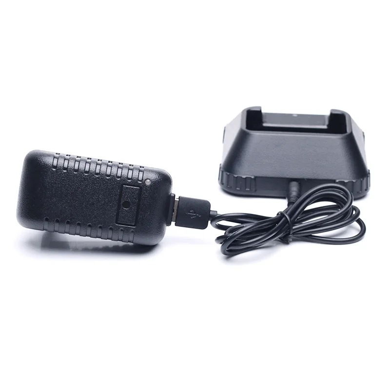 oppxun charger desktop base tray with adapter cable for two way radio baofeng uv3r uv 3r plus 3rplus walkie talkie free global shipping