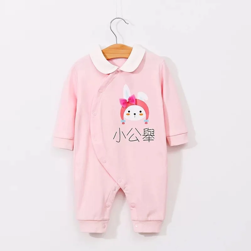 Детские комбинезоны Одежда для новорожденных девочек с милым мультяшным принтом