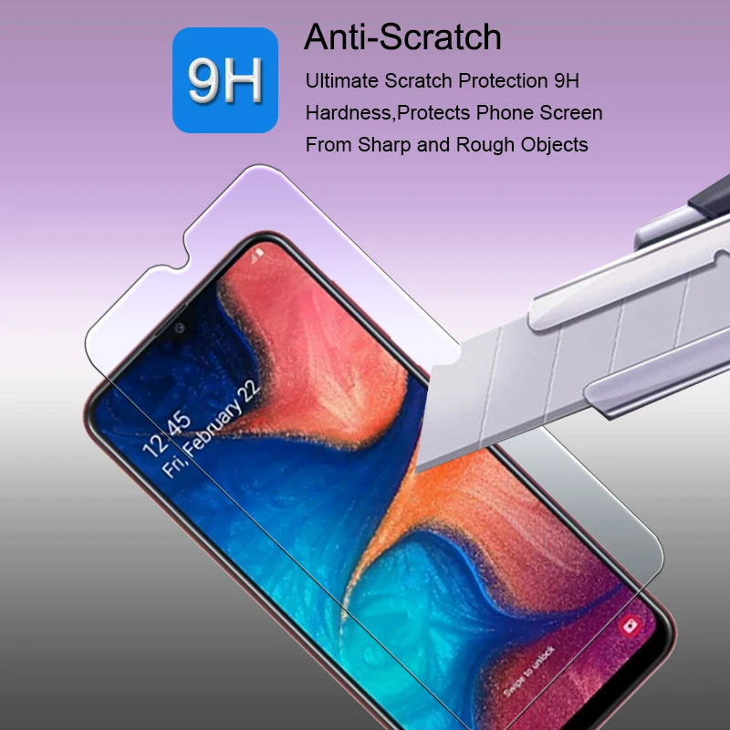 3pcs a20e protective glass on for samsung galaxy a 20e a20 e e20 glass on glaxay a20e screen protector armor tempered glas film free global shipping