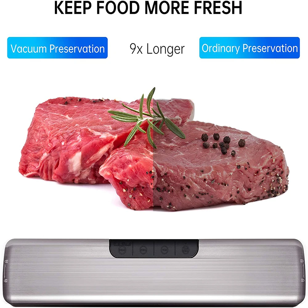 2021 new household automatic kitchen appliances food vacuum sealer machine for keeping food fresh electric vacuum sealer machine free global shipping