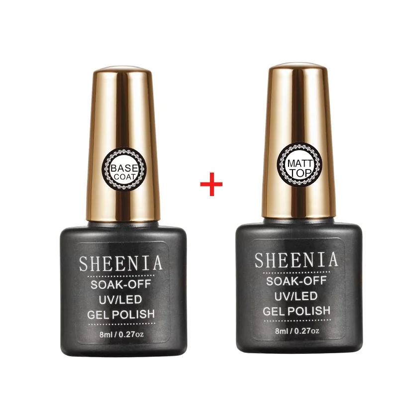 8ML Base and Matt 15 мл основа/верхнее покрытие для ногтей гель-праймер матовое верхнее покрытие УФ-гель лак для ногтей долговечный впитывающий лак УФ-гель лак для маникюра дизайн ногтей - Цвет: 8ML Base and Matt