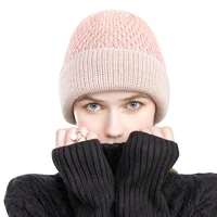 2021 new fashion womens hat winter hat womens retro knitted hat solid color hat womens warm walking hat
