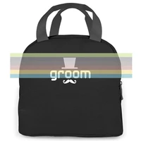 groom stag marriage party bride partner best women men portable insulated lunch bag adult student