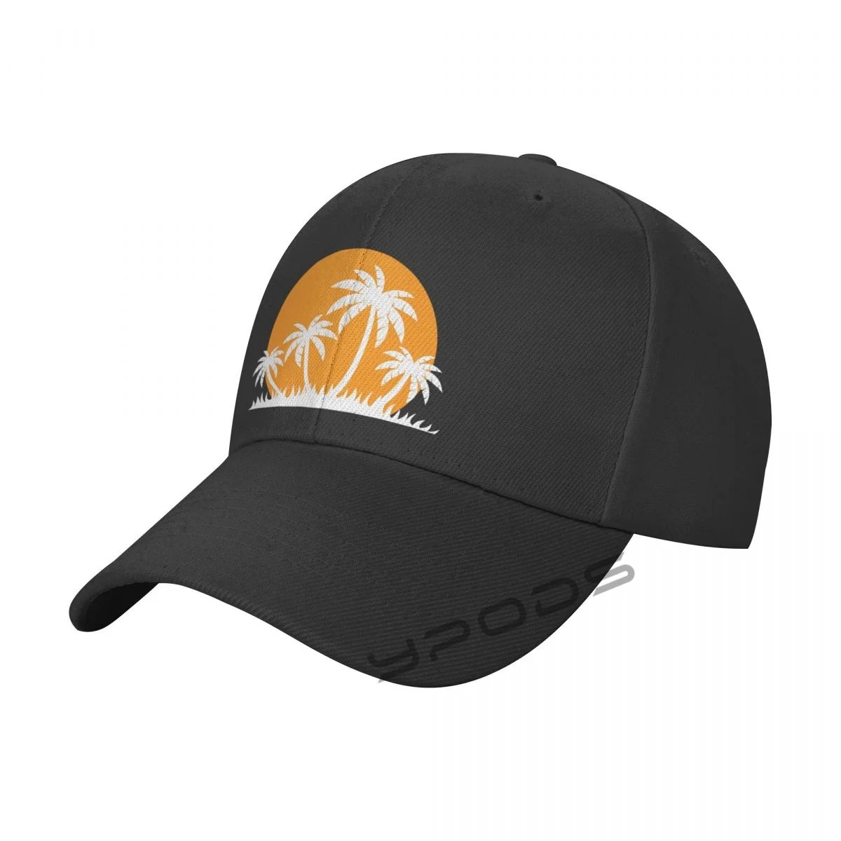 

printing Baseball Snapbacks Vintage Hawaii Sun Sand Beach Palm Tree Adjusted Caps Running Adjustable Hats Flat Beach Gorras