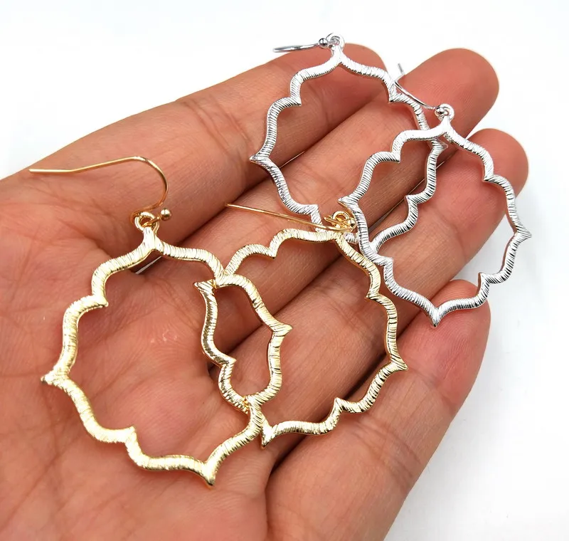 Женские Геометрические серьги капли с эффектом потертости подарок на Новый год