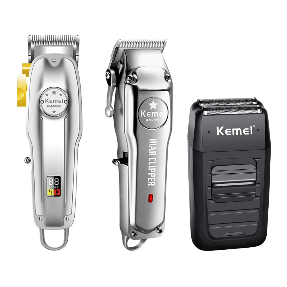 Kemei Для мужчин профессиональный все металлические Парикмахерские ножницы