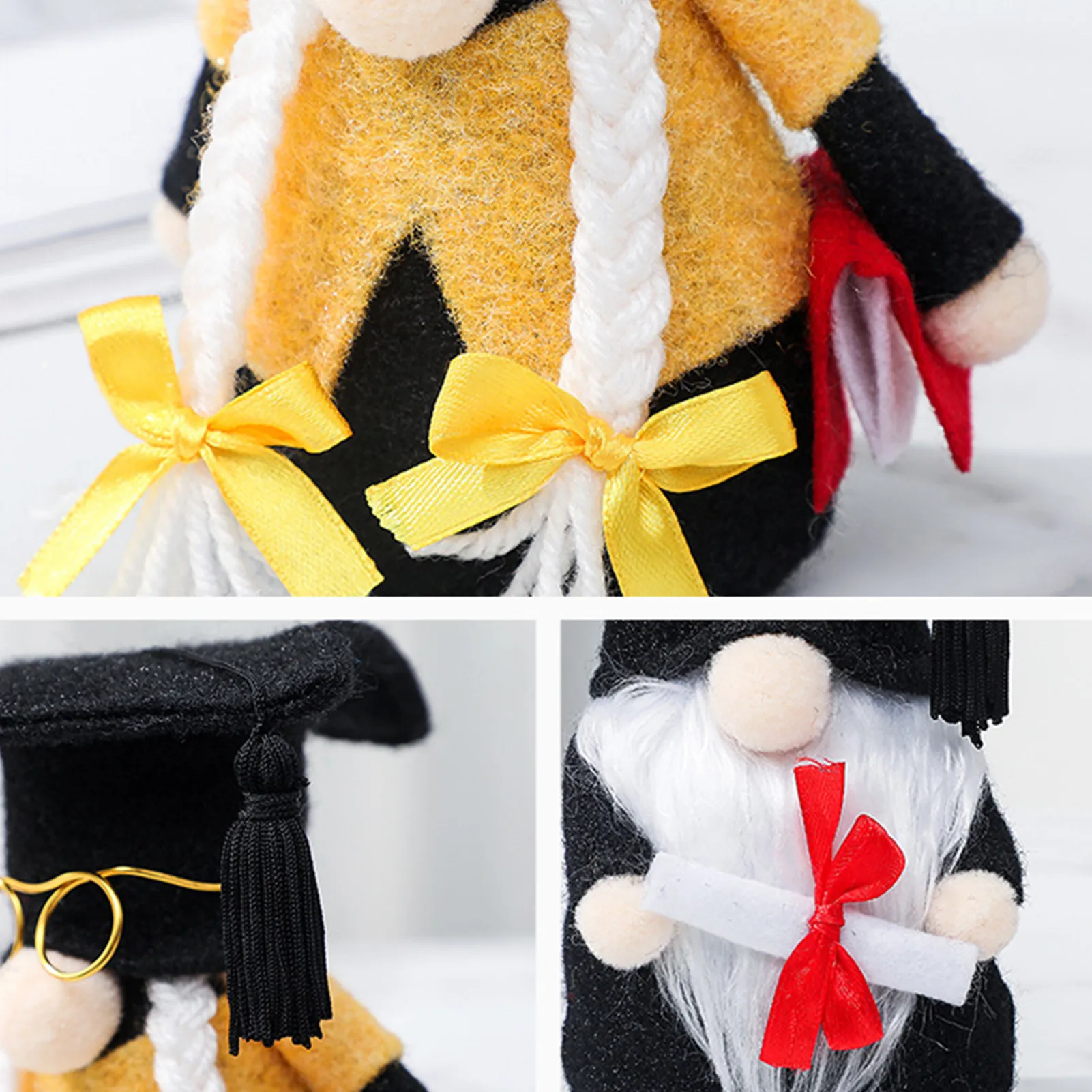 

Graduation Gift Faceless Gnome Wearing Caps Growns Kawaii Cute Swedish Tomte Desktop Elf Doll Home Decoration