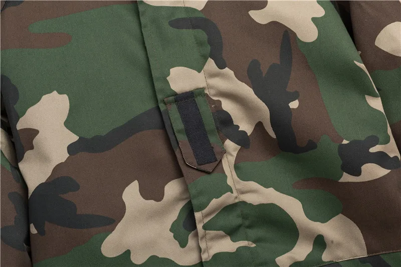 Повседневная камуфляжная мужская зимняя куртка толстое теплое Мужское пальто